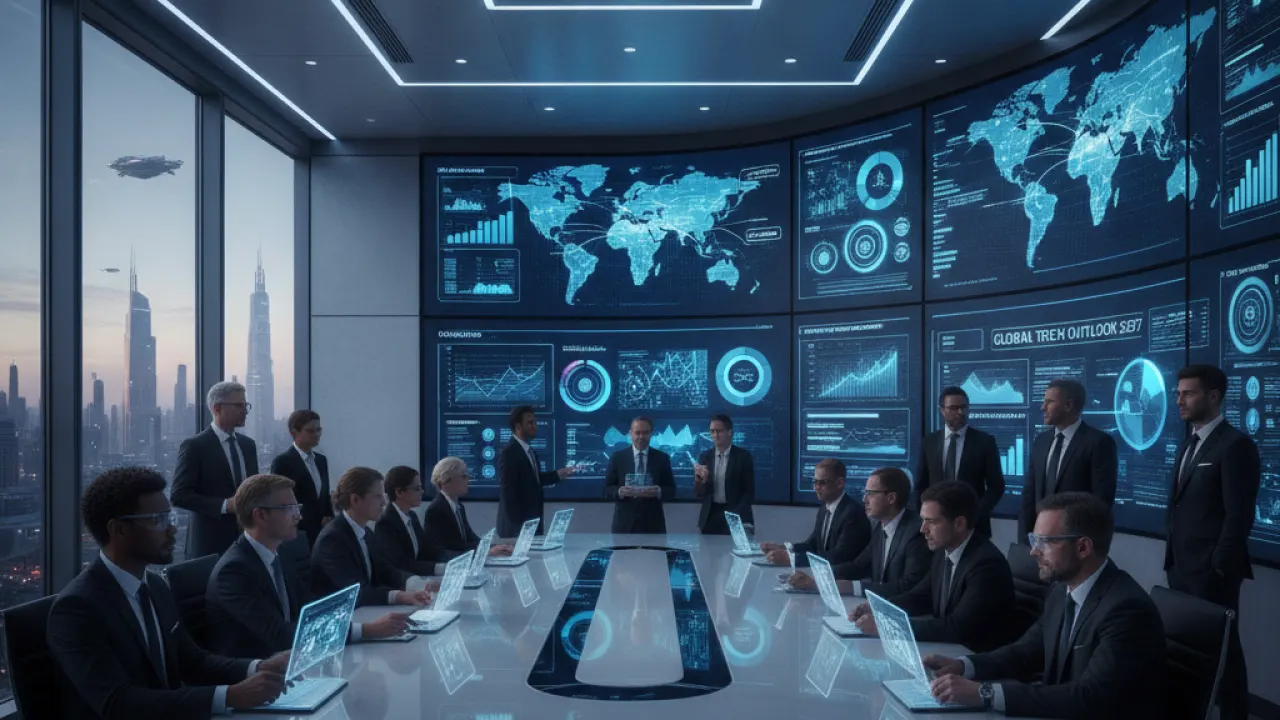 2027 tech news preview showing technology analysts reviewing global tech trends