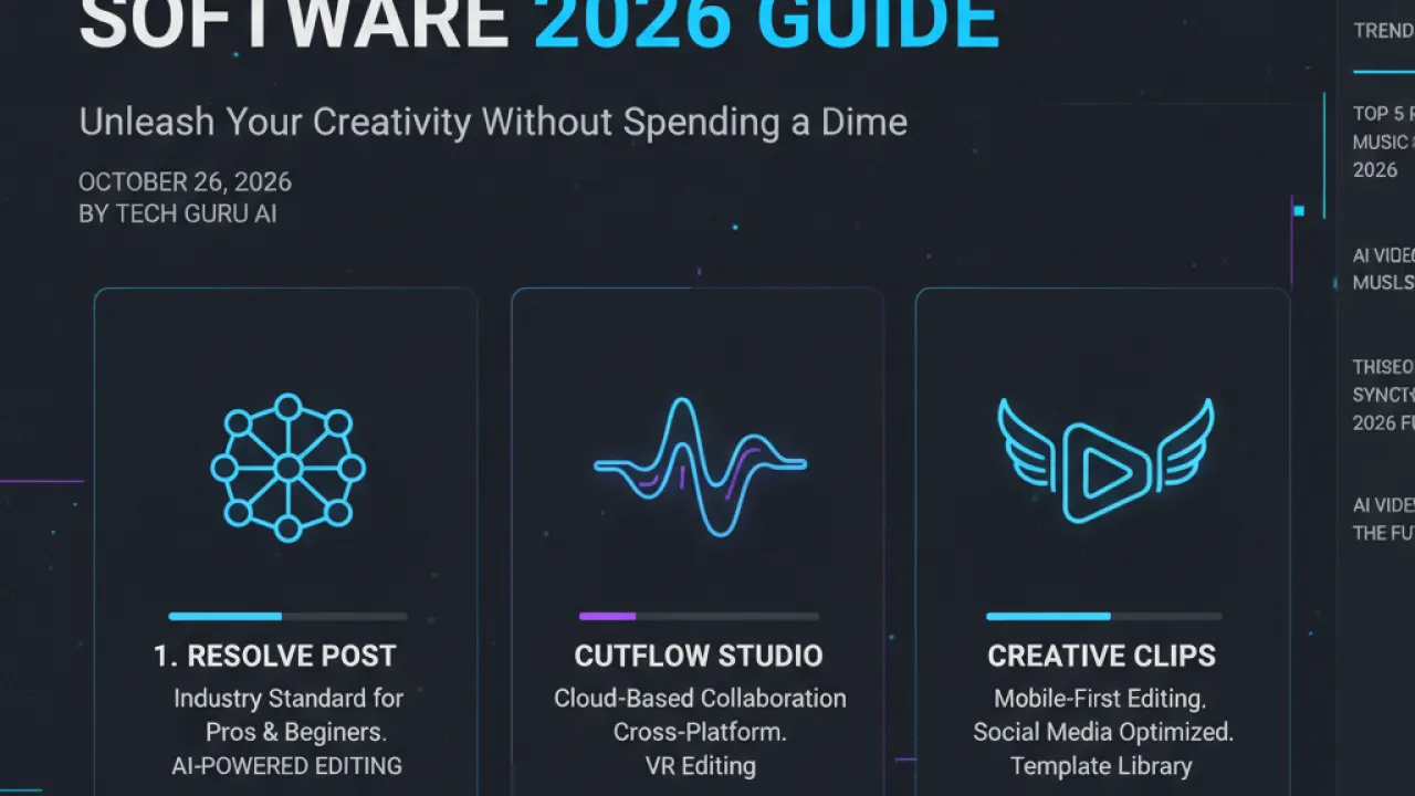 best free video editing software 2026 guide 3