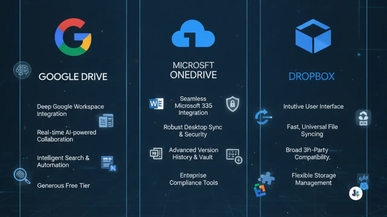 dropbox vs google drive vs onedrive 2026