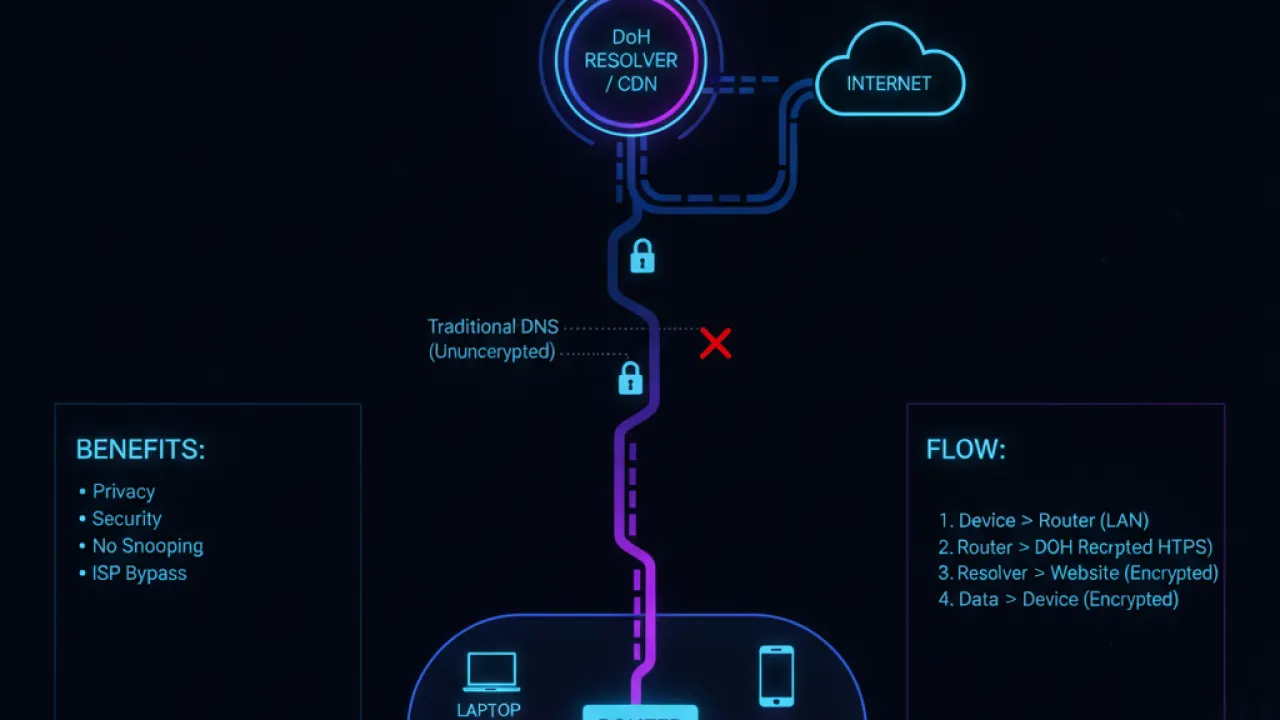 dns over https home network privacy