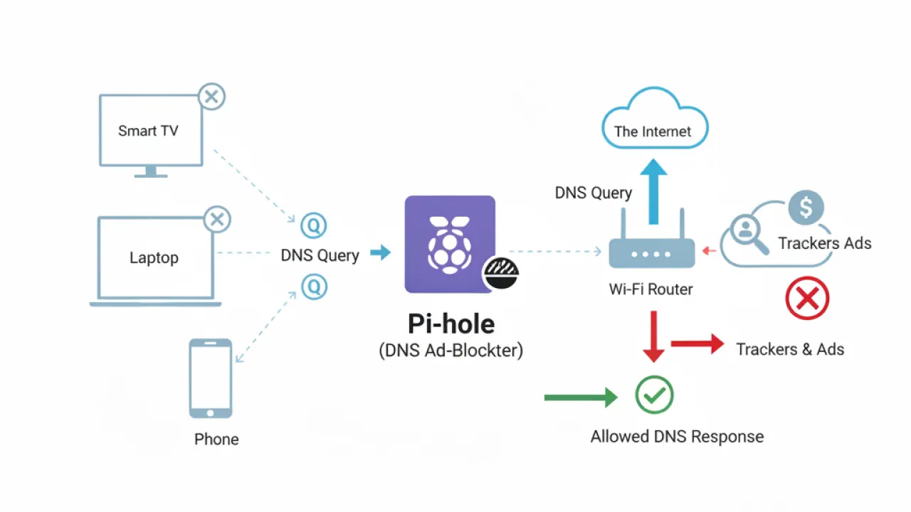 home network privacy dns ad blocking