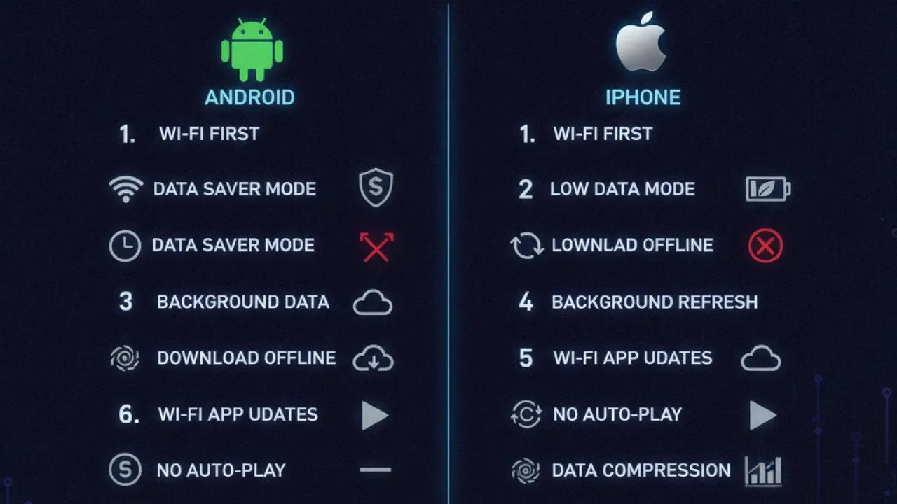 reduce data usage android iphone 2026 guide 6