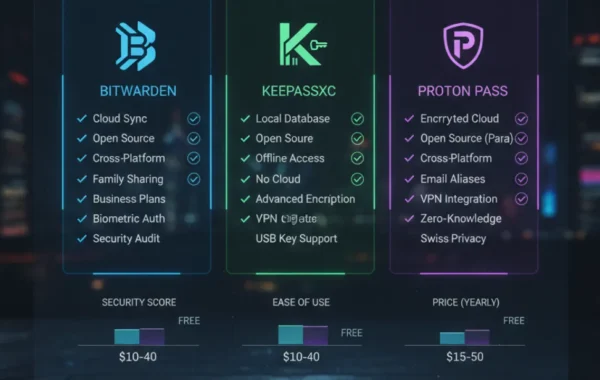 Best Free Password Manager in 2026: Bitwarden vs KeePassXC vs Proton Pass