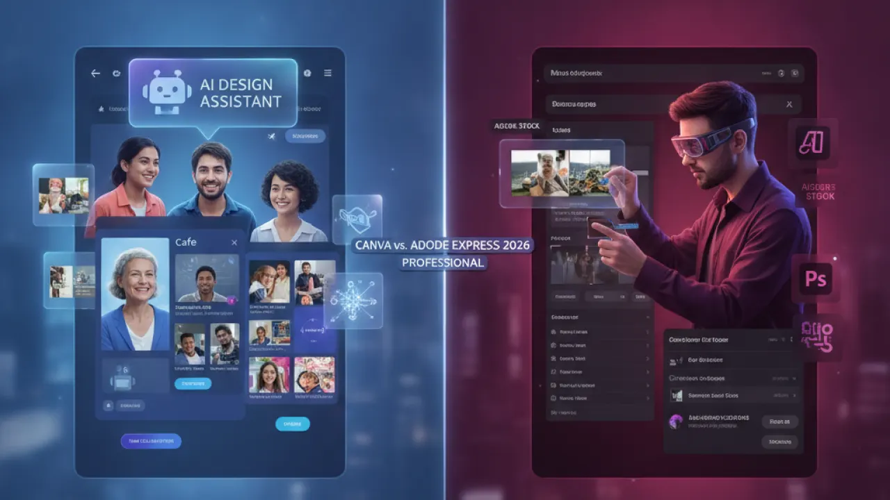 canva vs adobe express 2026