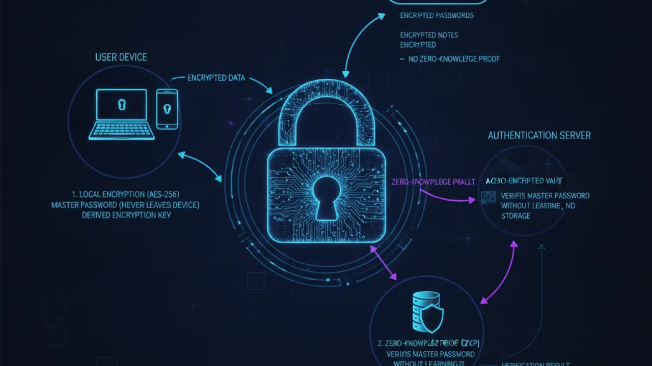 password manager encryption zero knowledge