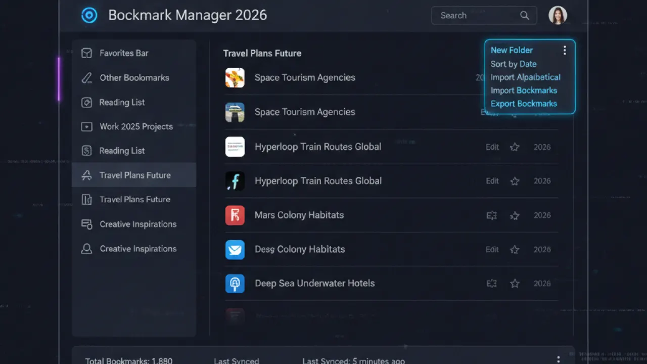 export import browser bookmarks 2026