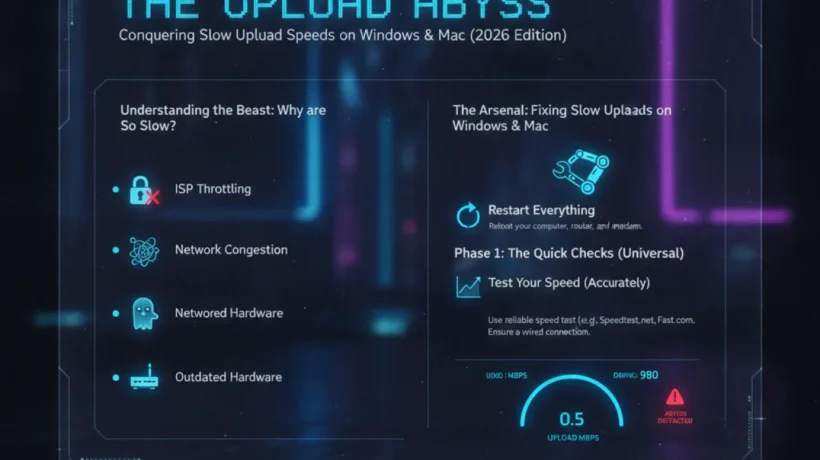 How to Fix Slow Upload Speed on Windows and Mac in 2026
