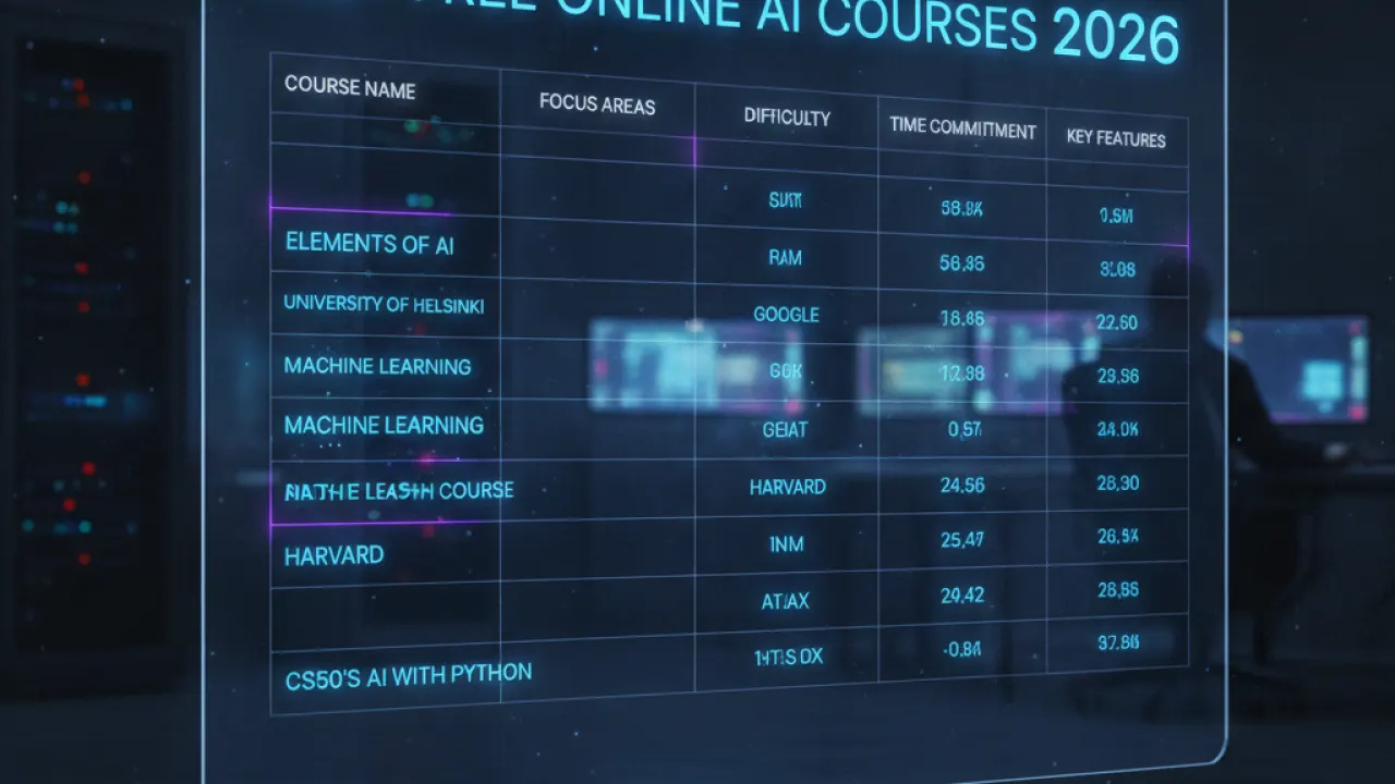 best free online courses learn ai 2026 guide 4