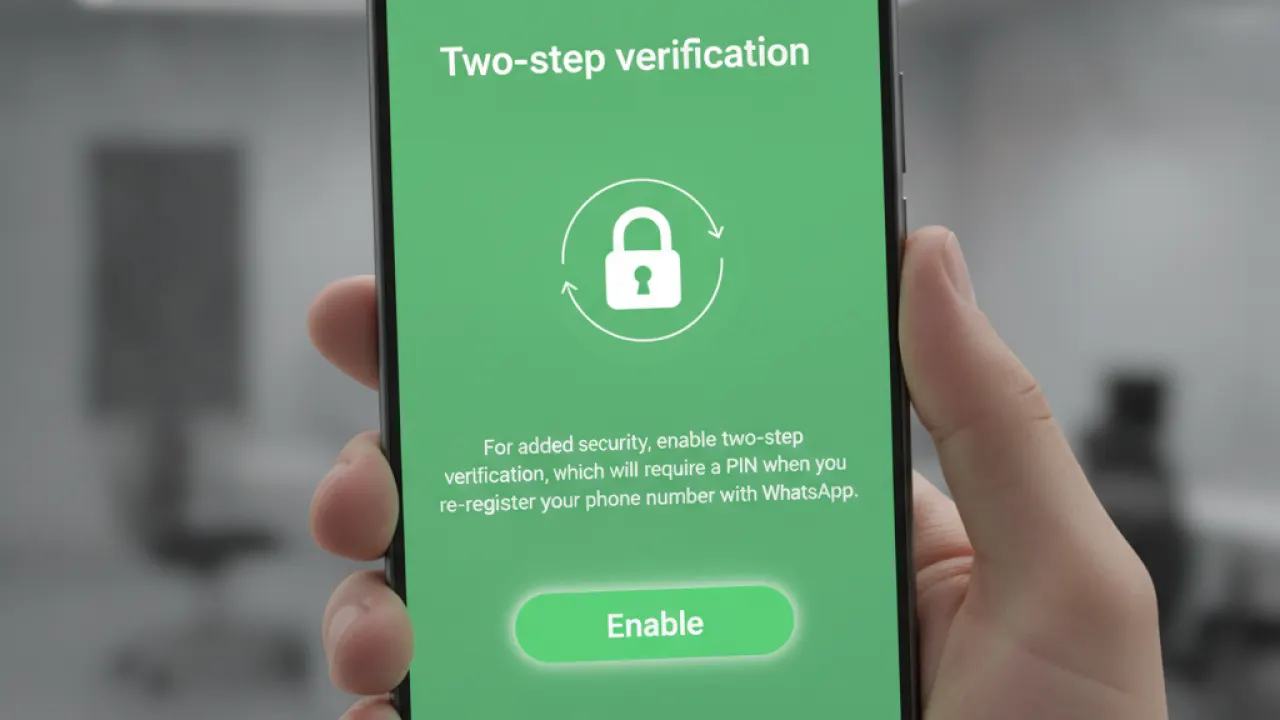 enable two factor authentication whatsapp 2026