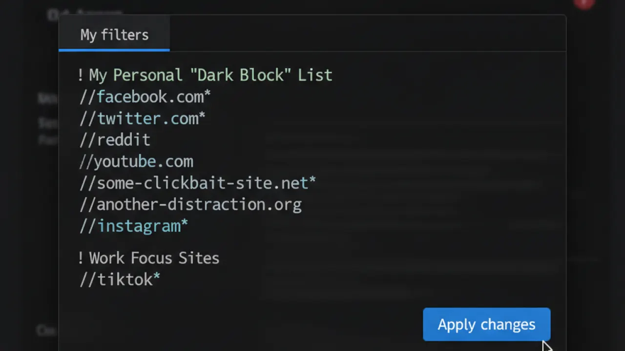 ublock origin block website firefox