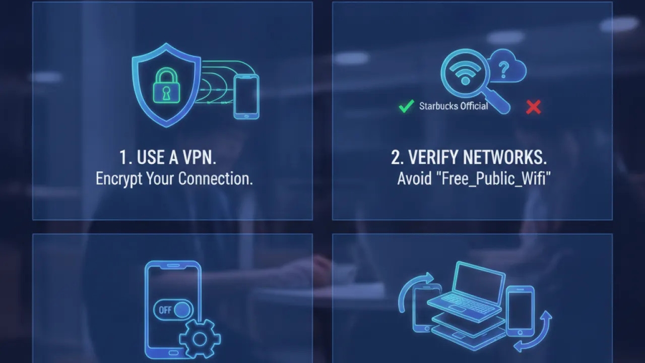 avoid hacked public wifi 2026
