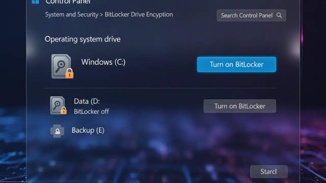 enable bitlocker windows 11 2026