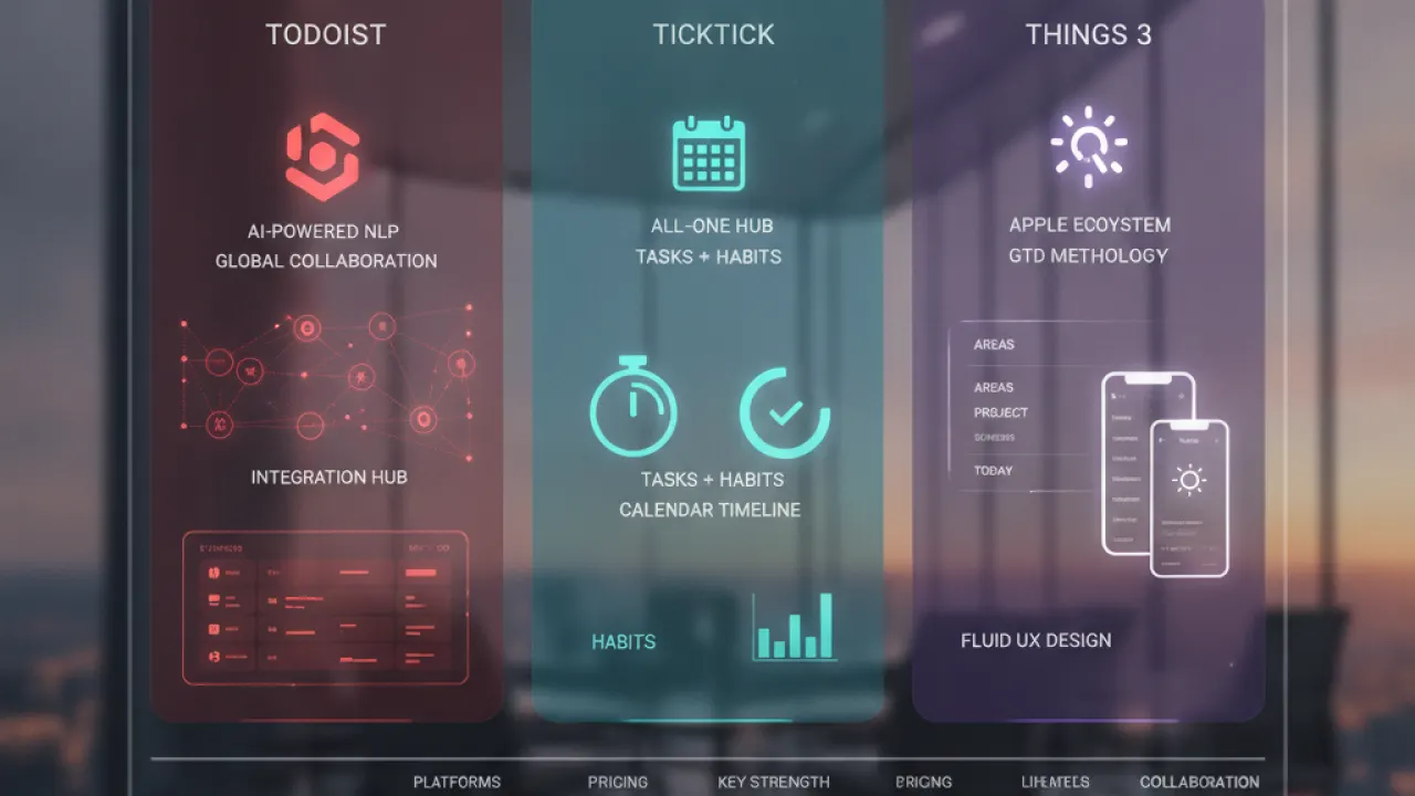todoist vs ticktick vs things 2026