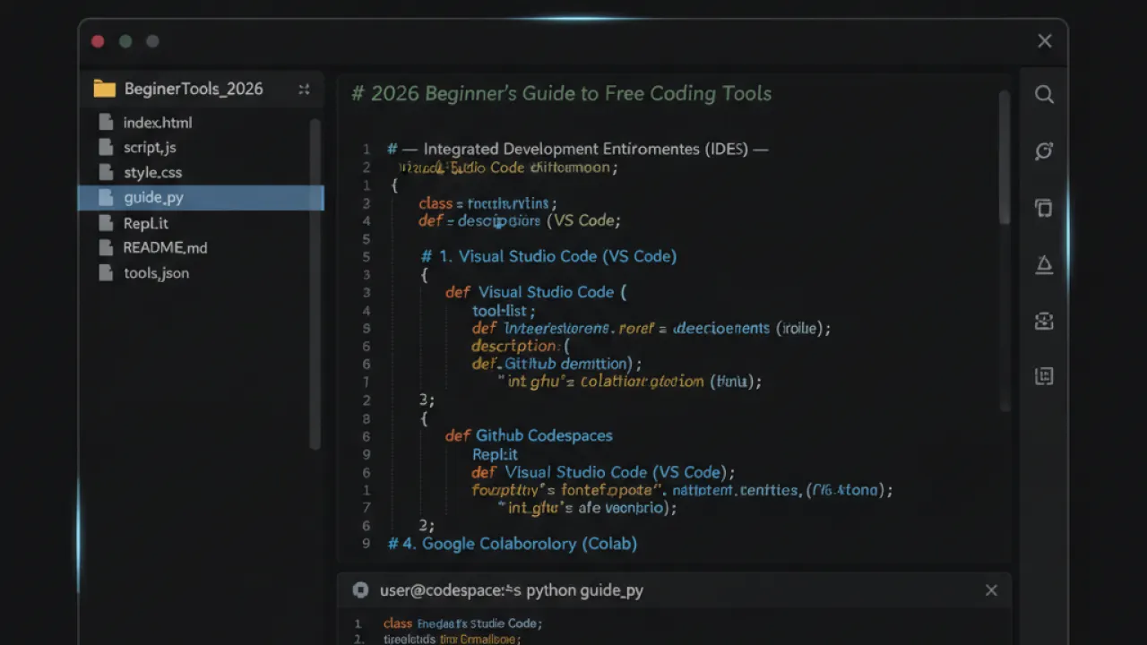 best free coding tools beginners 2026 guide 3