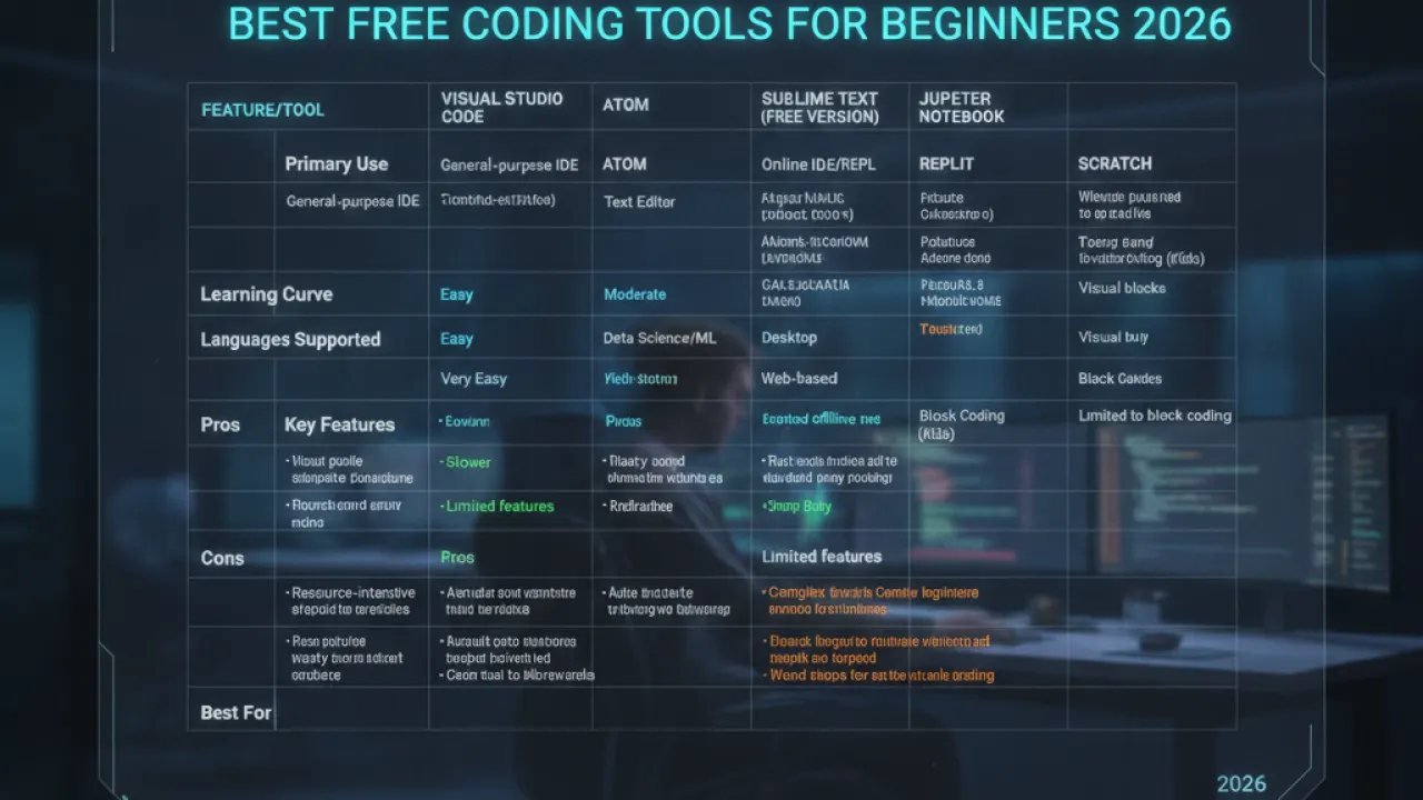best free coding tools beginners 2026 guide 4