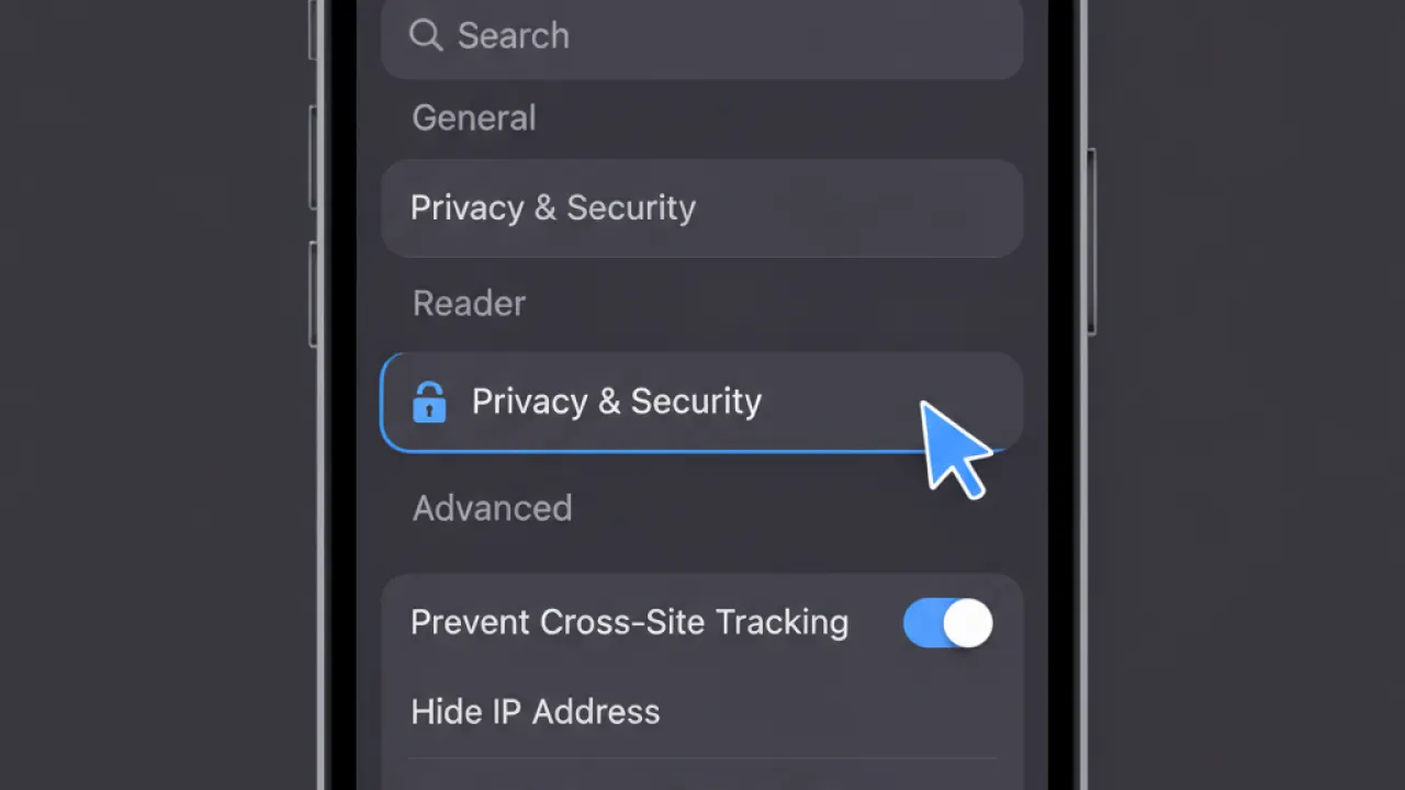 iphone safari cache clear storage