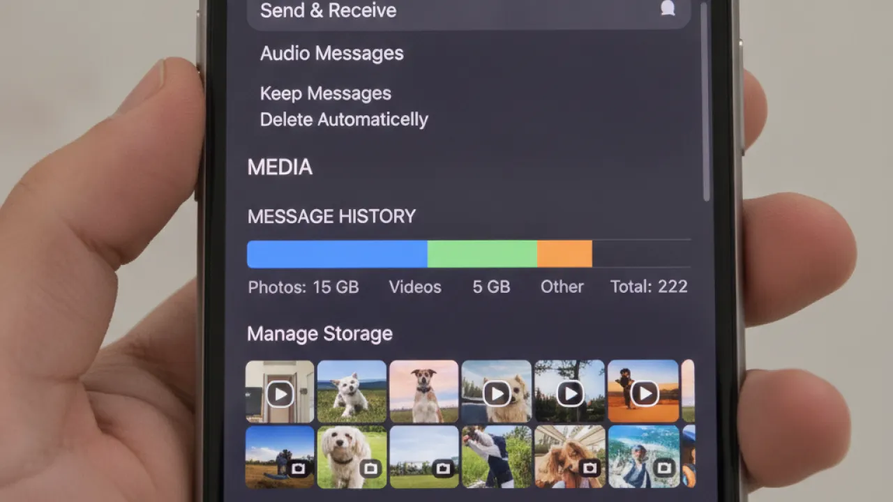 iphone message attachments storage