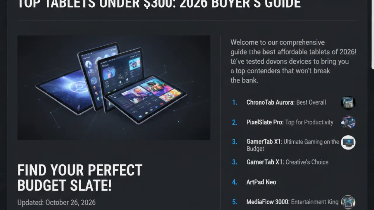 best tablet under 300 2026 guide 3