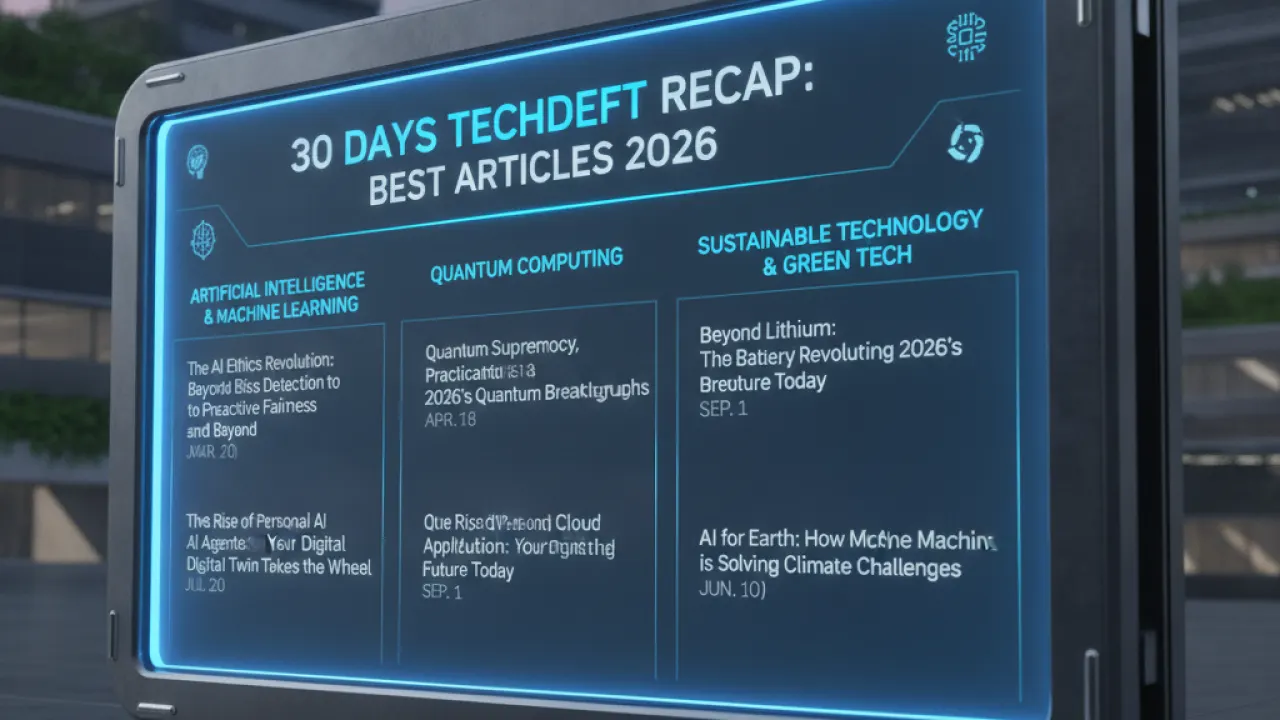 30 days techdeft recap best articles 2026