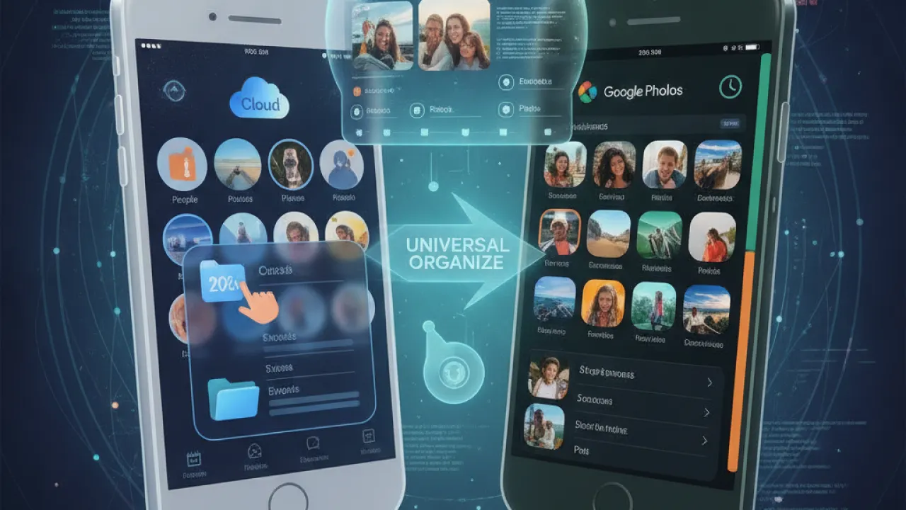 organize photos iphone android 2026