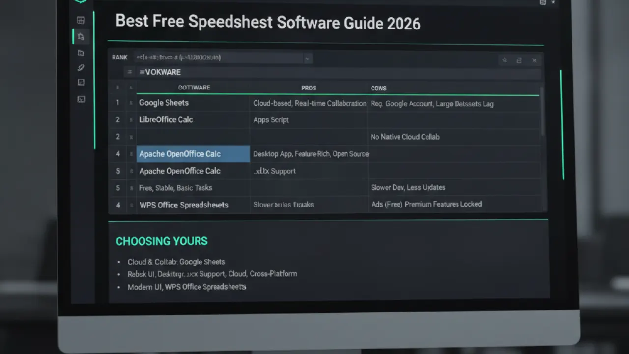 best free spreadsheet software 2026 guide 3