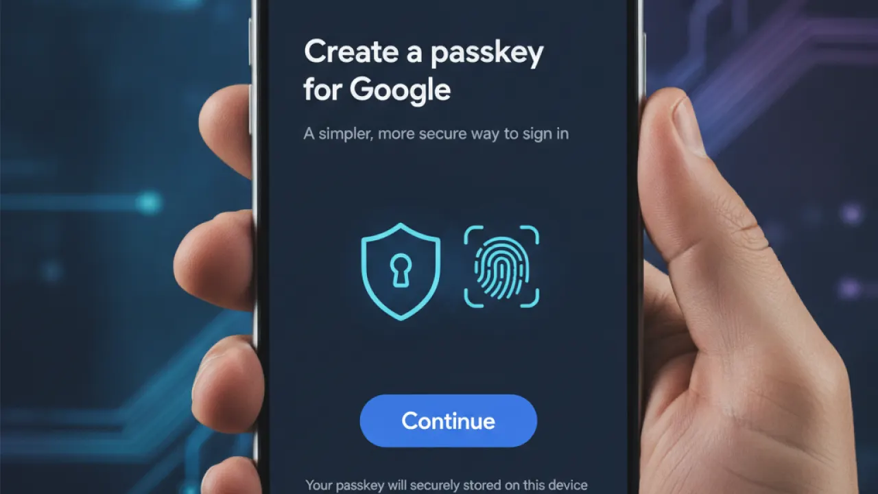 google passkey gmail 2026
