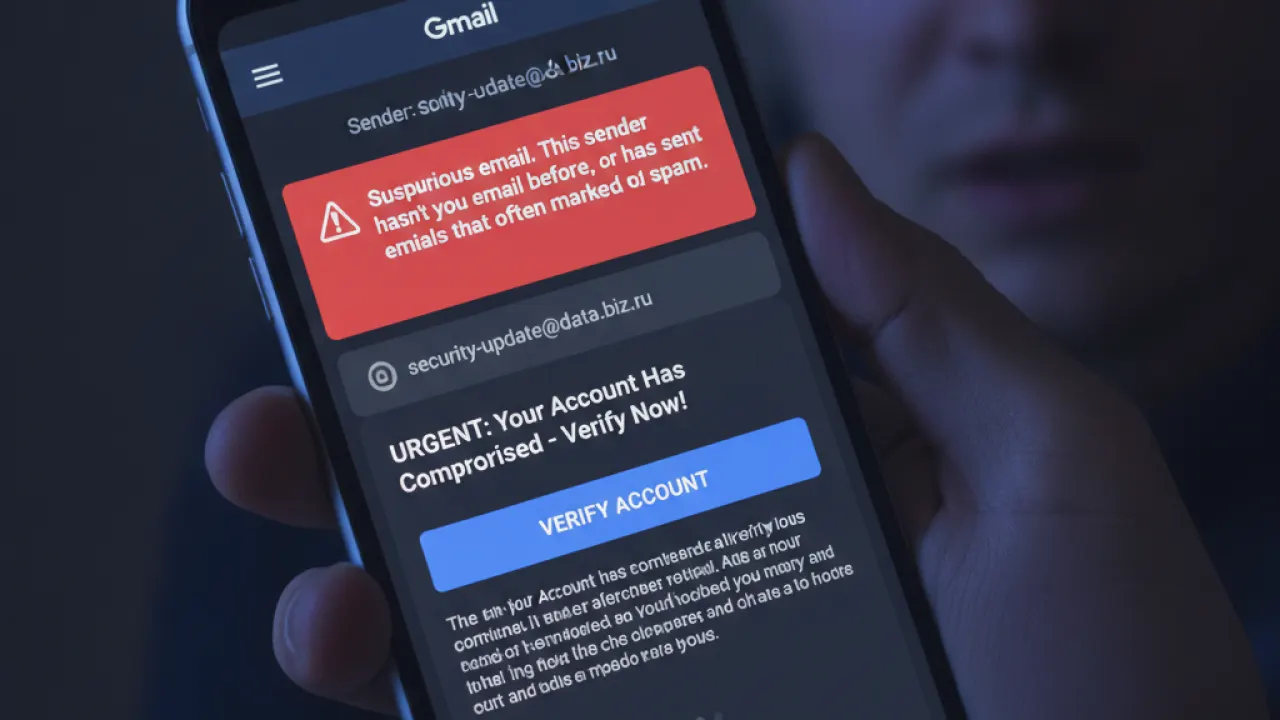 gmail suspicious email warning detection