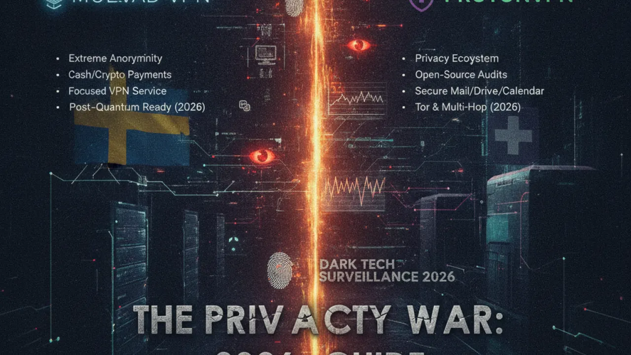 mullvad vs protonvpn privacy 2026 guide