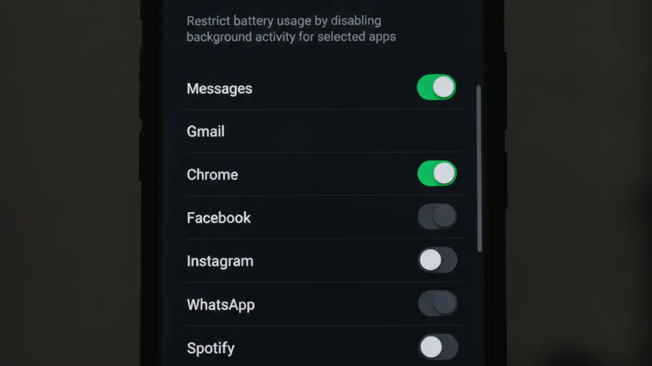 android background app restrict battery