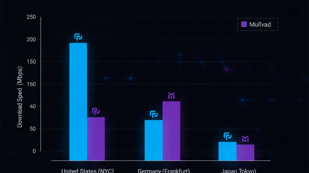 vpn speed comparison proton mullvad 2026