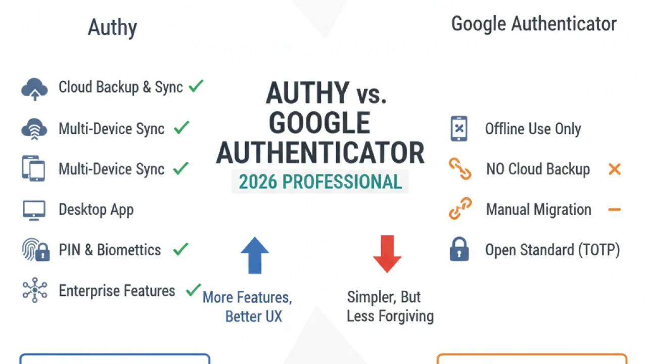 authy vs google authenticator 2026