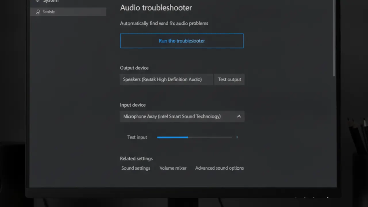 windows 11 audio troubleshooter run