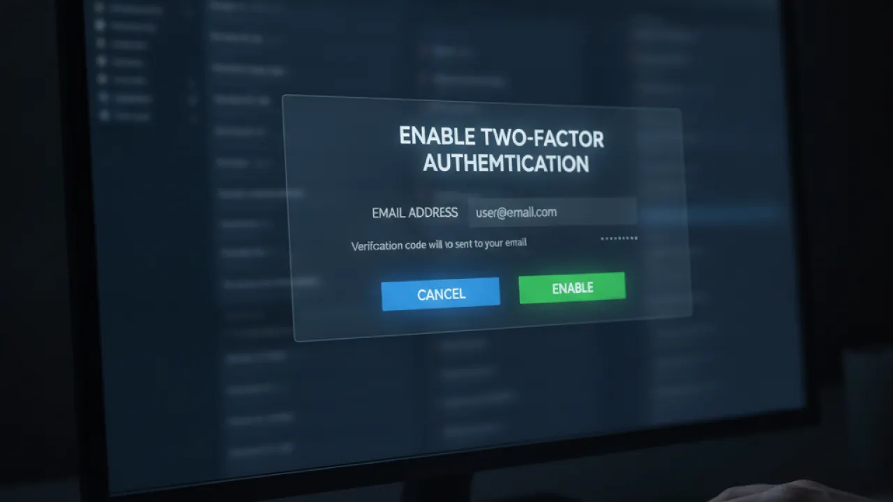 enable 2fa email account after hack