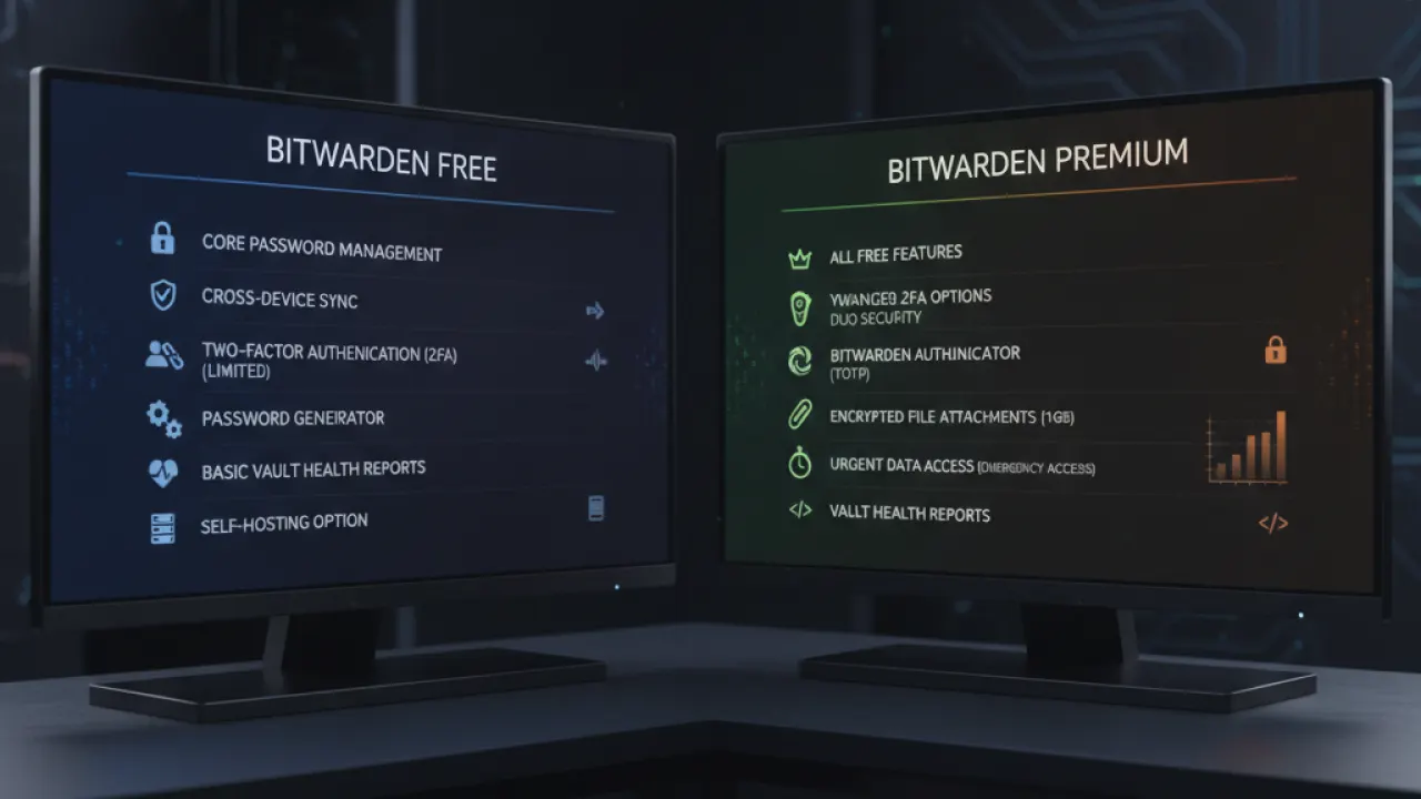 bitwarden free vs premium comparison