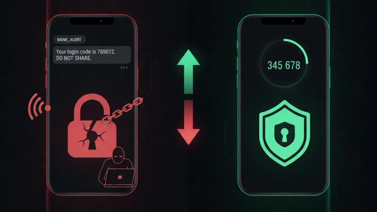 sms 2fa vs authenticator app security