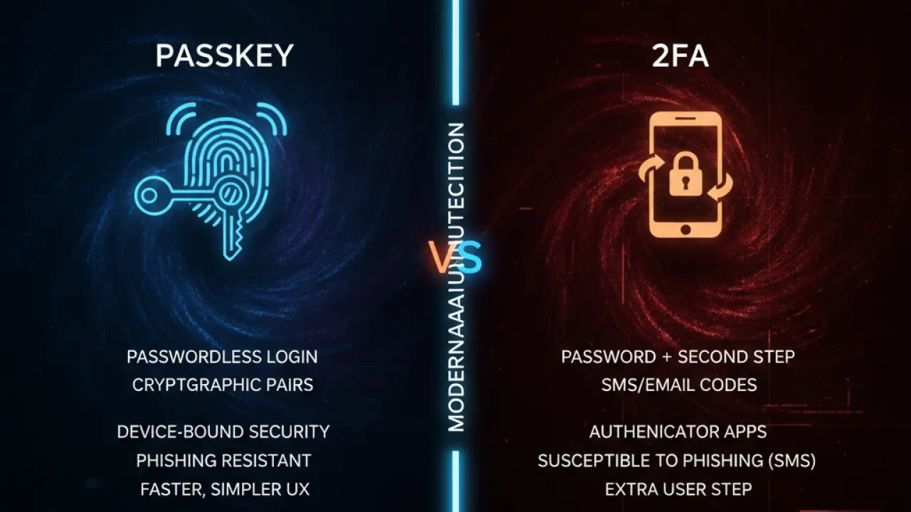 passkey vs 2fa 2026