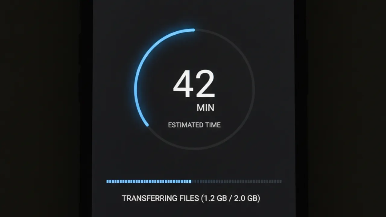 whatsapp transfer progress screen