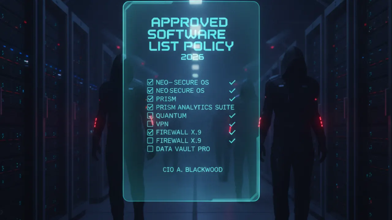 shadow it policy approved software list