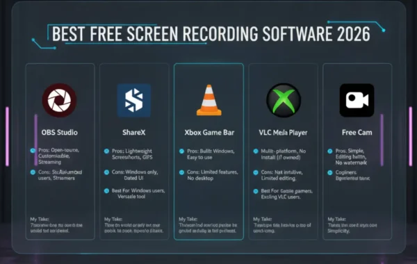 Best Free Screen Recording Software in 2026 (No Watermark)