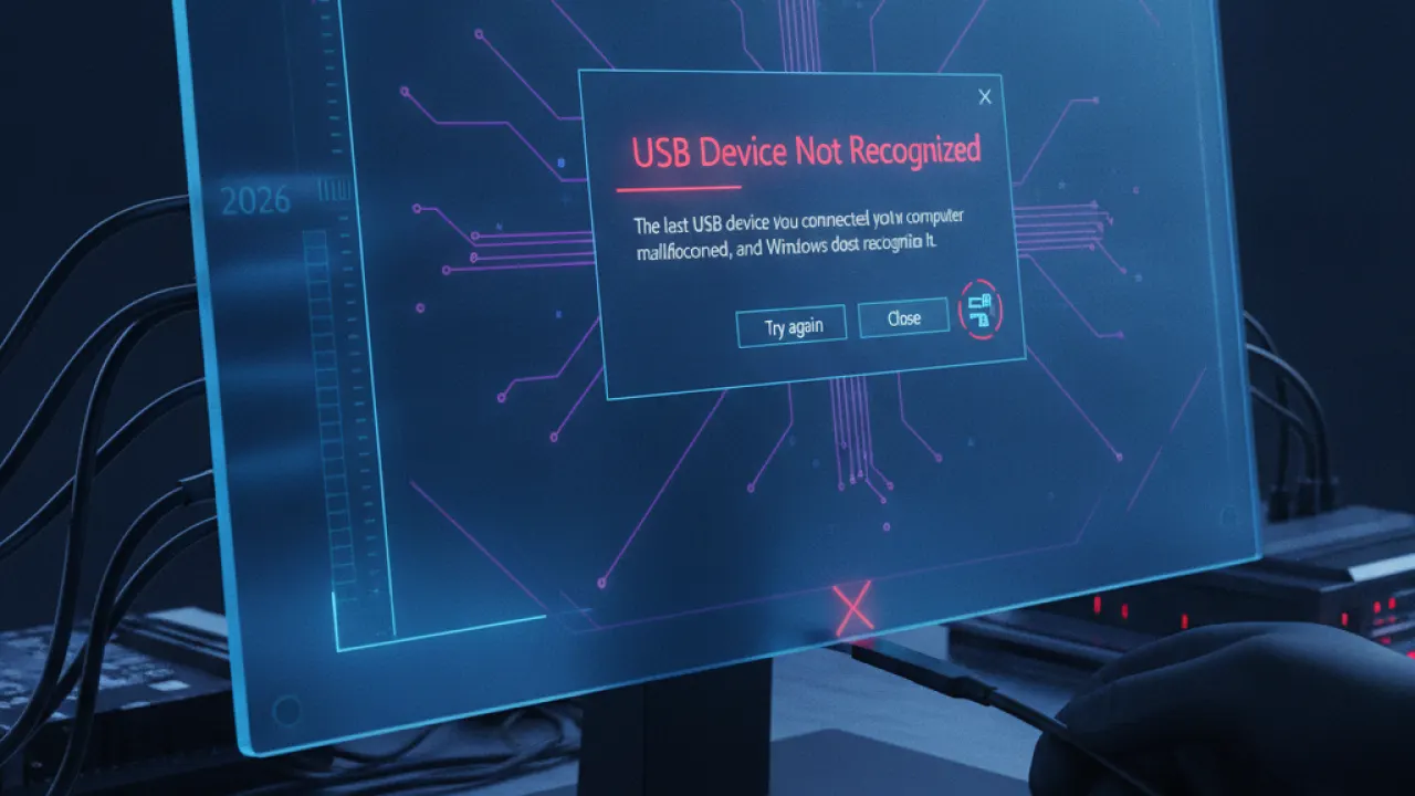 usb not recognized windows 11