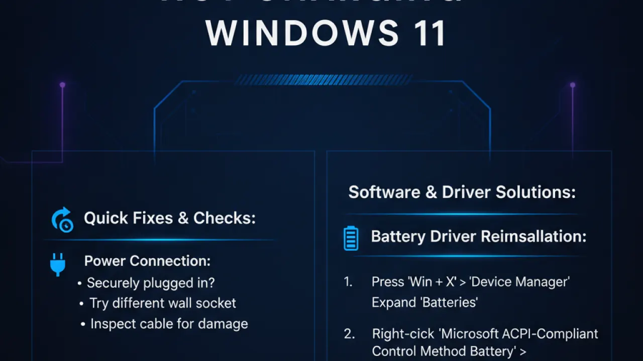 laptop battery not charging windows 11 guide 6