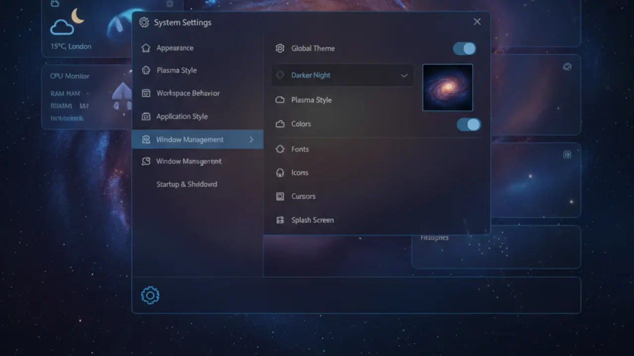 kde plasma customization options