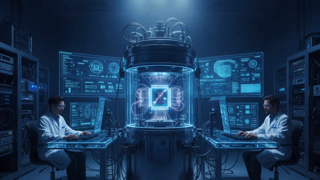 2027 tech news preview showing quantum computing lab with advanced processors